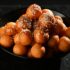 A bowl full of loukoumades, a Cretan sweet